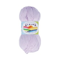 Пряжа ALPINA "HOLLY" 100% мерсеризованный хлопок 10 * 50г 200 м №624 св.сиреневый. Цена за упаковку 10 шт — фото 2