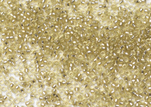 Бисер Япония MIYUKI Seed Beads 15/0 100г 1631 окрашенный шафран полуматовый серебряная линия внутри — фото 1