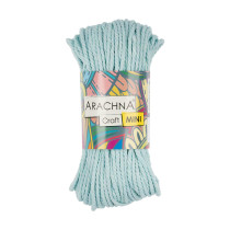 Пряжа ARACHNA " Craft Mini" 75% хлопок, 25% фибра 3 * 94 г 30. 48 м №05 голубой. Цена за упаковку 3 шт — фото 1