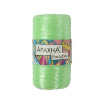 Пряжа ARACHNA " Raffia" 100% полипропилен 5 * 50г ± 10 г 200 м №19 св. зеленый. Цена за упаковку 5 шт — фото 1