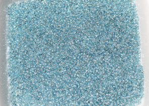 Бисер Япония MIYUKI Seed Beads 15/0 100г 0018 аква серебряная линия внутри — фото 5