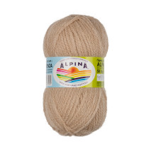 Пряжа ALPINA " ALPACA TRENZA" 90% альпака, 10% полиамид 4 * 50г 150 м №05 св. бежевый. Цена за упаковку 4 шт — фото 1