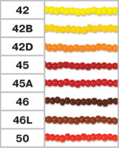 Бисер Япония "TOHO" 10/0 круглый 2.4 мм 5 г №0046L коричневый — фото 3