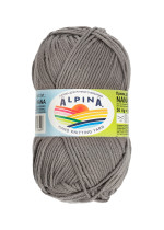 Пряжа ALPINA " NANA" 70% хлопок, 30% полиамид 10 * 50г 105 м №21 серый. Цена за упаковку 10 шт — фото 1