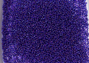 Бисер Япония MIYUKI Seed Beads 15/0 5г 1427 окрашенный тёмно-фиолетовый серебряная линия внутри — фото 4