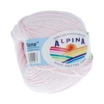 Пряжа ALPINA " RENE" 100% мерсеризованный хлопок 10 * 50г 105 м №030 св. розовый. Цена за упаковку 10 шт — фото 1