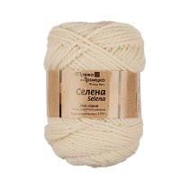 Пряжа из Троицка " Селена" 100% шерсть 5 * 100 г 160 м №530 св. натуральный. Цена за упаковку 5 шт — фото 2