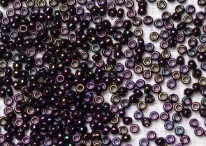 Бисер Япония MIYUKI Seed Beads 15/0 5г 0454 фиолетовый ирис металлизированный — фото 2