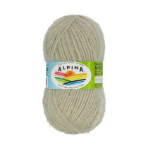 Пряжа ALPINA " ALPACA POLLO" 80% альпака, 20% акрил 4 * 50г 125 м 09 бежевый. Цена за упаковку 4 шт — фото 1