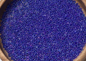 Бисер Япония MIYUKI Seed Beads 15/0 100г 0177 кобальт прозрачный радужный — фото 5