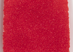 Бисер Япония MIYUKI Seed Beads 15/0 5г 0140 красный прозрачный — фото 4