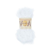 Пряжа VISANTIA " KUZU" 70% полиэстер, 30% нейлон 5 * 100 г 55 м №01 БЕЛЫЙ. Цена за упаковку 5 шт — фото 1