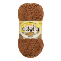 Пряжа ADELIA " AURA" 100% акрил 10 * 50г 250 м №025 св. коричневый. Цена за упаковку 10 шт — фото 1