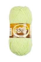 Пряжа ADELIA " KISS" 100% полиэстер 10 * 50г 145 м №12 салатовый. Цена за упаковку 10 шт — фото 1