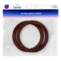 " Gamma" HA- 32 Ручки для сумки 11 см 2 шт. №02 темное дерево — фото 2