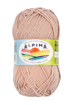 Пряжа ALPINA " MISTY" 70% хлопок, 30% шерсть 10 * 50г 105 м №17 розово- бежевый. Цена за упаковку 10 шт — фото 1