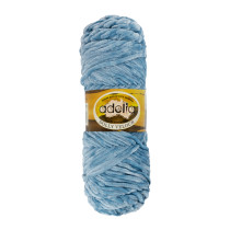Пряжа ADELIA " DOLLY VELOUR" 100% микрополиэстер 100 г 93 м №46 св. голубой. Цена за упаковку 5 шт — фото 1