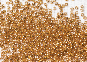 Бисер Япония MIYUKI Seed Beads 15/0 100г 1054 оцинкованное золото — фото 2