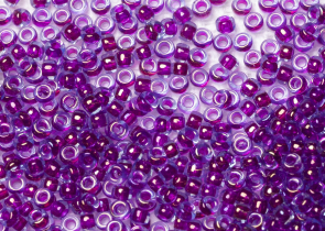 Бисер Япония MIYUKI Seed Beads 15/0 100г 0352 аква блестящий фуксия линия внутри — фото 1