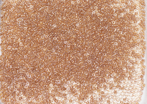 Бисер Япония MIYUKI Seed Beads 15/0 100г 1522 медовый кристалл игристый бежевая линия внутри — фото 4