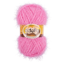 Пряжа ADELIA " BRILLIANT" 100% полиэстер 10 * 50г 90 м №32 бордовый. Цена за упаковку 10 шт — фото 2