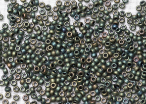 Бисер Япония MIYUKI Seed Beads 15/0 100г 2008 патина ирис матовый металлизированный — фото 2