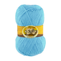Пряжа ADELIA " NATALI" 100% акрил 10 * 50г 300 м №13 св. бирюза. Цена за упаковку 10 шт — фото 1