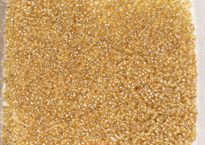 Бисер Япония MIYUKI Seed Beads 15/0 100г 0003 золотой серебряная линия внутри — фото 4