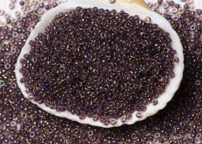 Бисер Япония MIYUKI Seed Beads 15/0 5г 1839 топаз радужный аметистовая линия внутри — фото 3