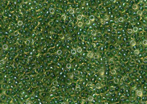 Бисер Япония MIYUKI Seed Beads 15/0 5г 0331 светло-топаз радужный изумрудная линия внутри — фото 1