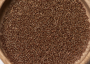 Бисер Япония MIYUKI Seed Beads 15/0 100г 1882 топаз золото блестящий — фото 4