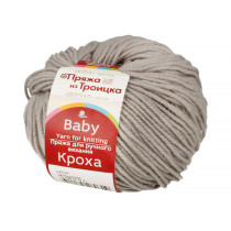 Пряжа из Троицка " Кроха" 80% акрил, 20% шерсть 10 * 50г 135 м №059 мышонок. Цена за упаковку 10 шт — фото 1