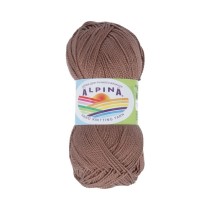 Пряжа ALPINA "HOLLY" 100% мерсеризованный хлопок 10 * 50г 200 м №223 коричневый. Цена за упаковку 10 шт — фото 2