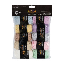 Пряжа ALPINA " AMIGURUMI" 100% хлопок 10 х 25 г 62 м Set №02 — фото 1