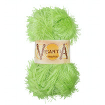 Пряжа VISANTIA " TRAFKA" 100% полиэстер 5 * 100 г 150 м №0105 св. св. зеленый. Цена за упаковку 5 шт — фото 1