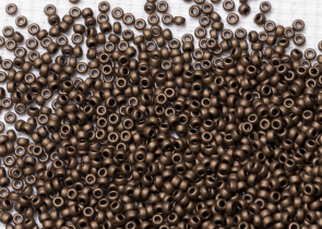 Бисер Япония MIYUKI Seed Beads 15/0 100г 2006 бронзовый матовый металлизированный — фото 1