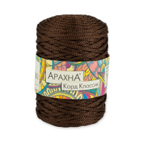 Пряжа ARACHNA " Cord Classic" 100% полиэфир 3 * 200 г ± 10 г 100 м №10 т. коричневый. Цена за упаковку 3 шт — фото 1