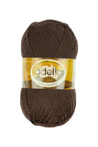 Пряжа ADELIA " JAKE CLASSIC" 75% шерсть, 25% нейлон 5 * 100 г 410 м №09 т. коричневый. Цена за упаковку 5 шт — фото 1