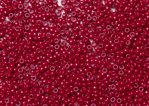 Бисер Япония MIYUKI Seed Beads 15/0 100г 1464 окрашенный бордовый непрозрачный — фото 1