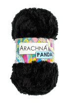 Пряжа ARACHNA "PANDA" 100% микрополиэстер 5 * 100 г 75 м №51 черный. Цена за упаковку 5 шт — фото 1